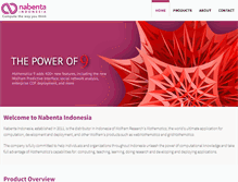 Tablet Screenshot of nabenta-indonesia.com
